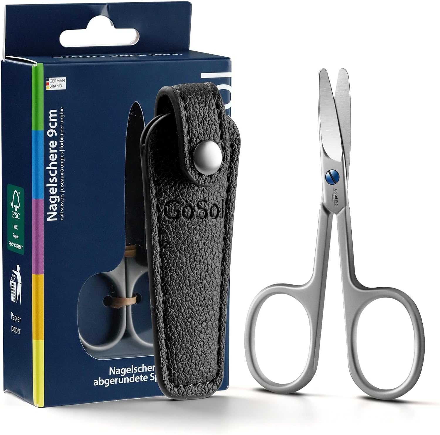 Eyebrow Scissors, Multi-Purpose Grooming Scissors for Nails & Beard