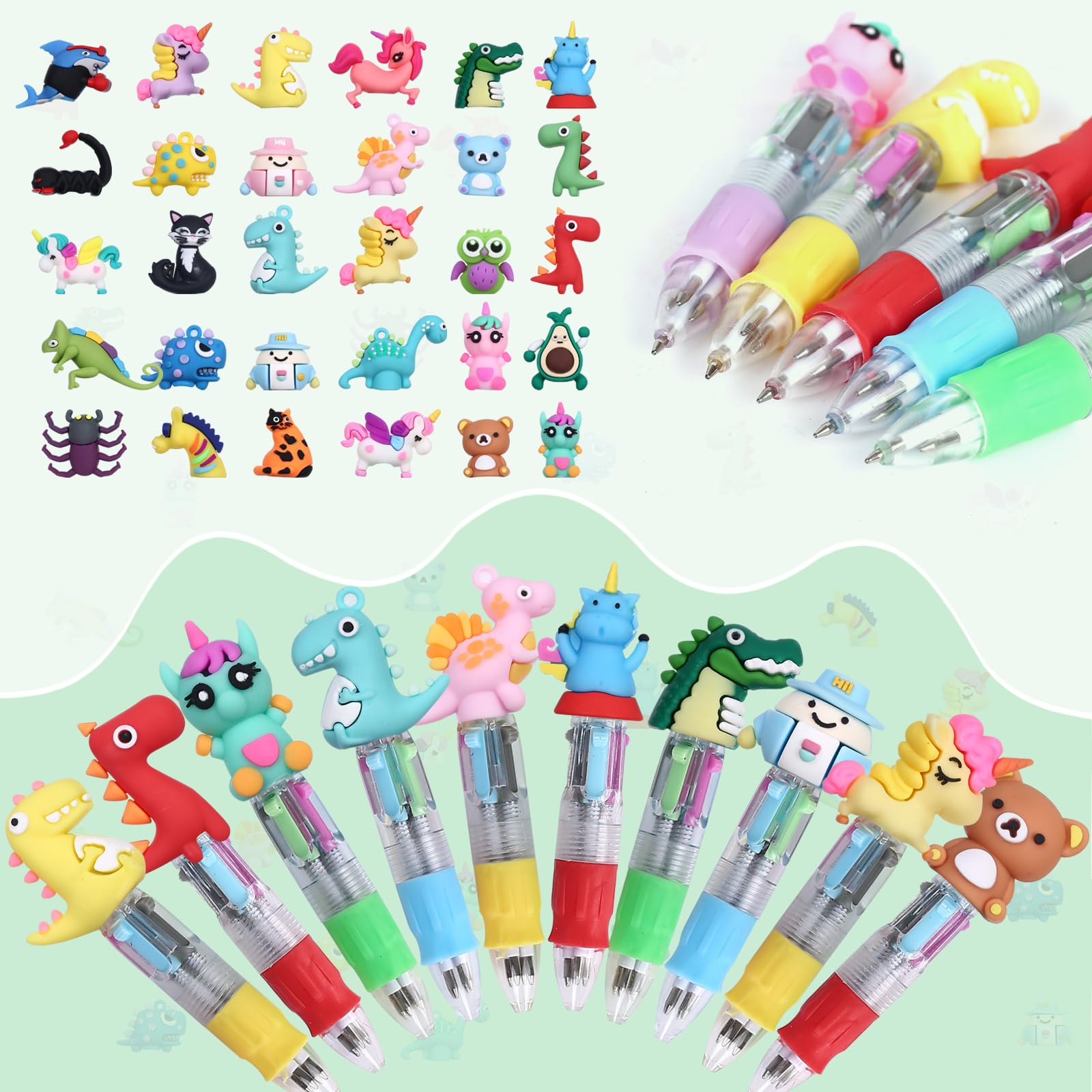 30 pezzi Penne Regalini Fine Festa Compleanno Penne Multicolore Bambini Gadget Compleanno Bambini Penne Gel Colorate Penne a Sfera (30)