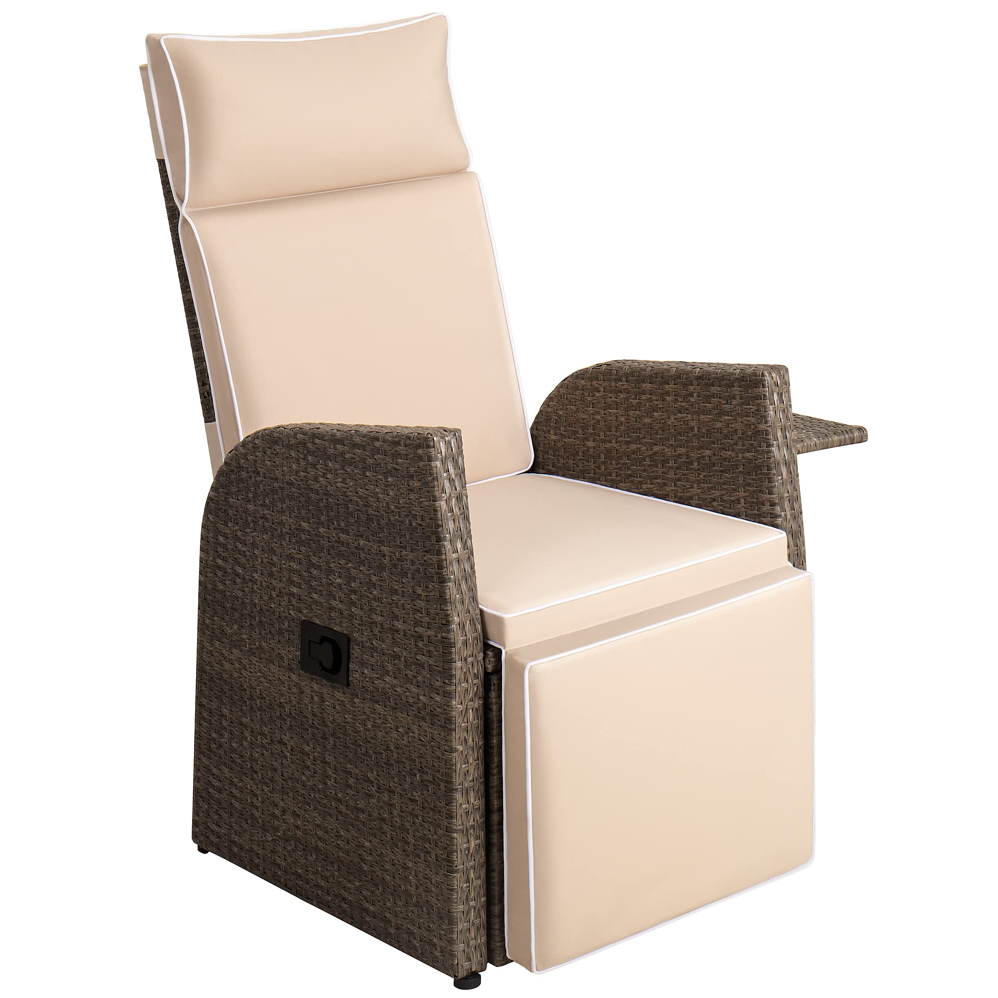 Buy Devoko Outdoor Indoor Recliner Adjustable Brushed Wicker Patio