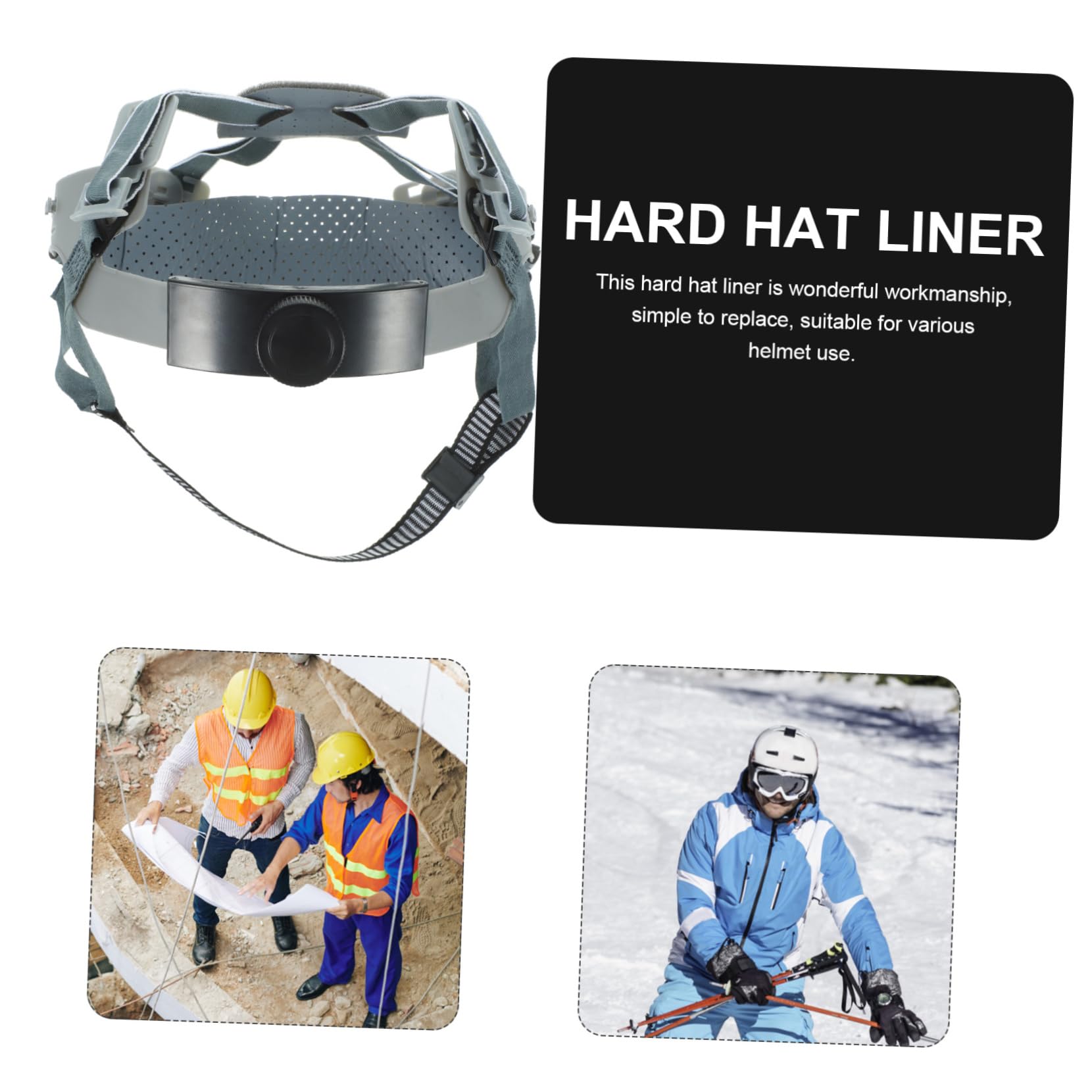ABOOFAN 4 Pièces Doublure de Casque Accessoire de Casque de Chantier pour Protection Confort pour Chantiers Ateliers