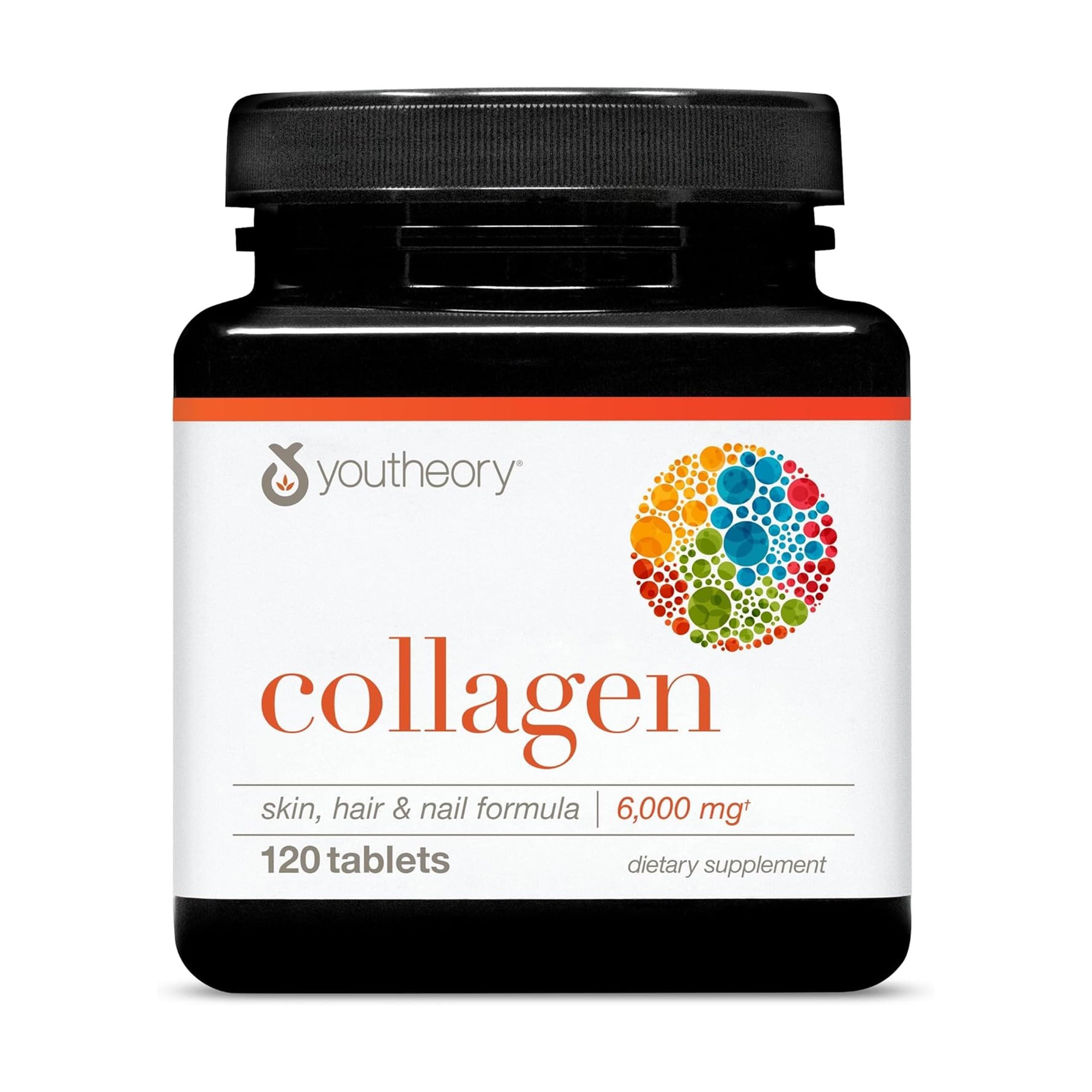 Youtheory Advanced Collagen, 6,000 mg, 120 Tablets, 20-Day Supply