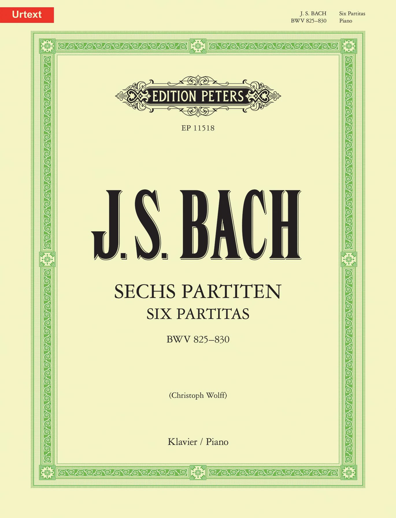 Six Partitas BWV 825â830 9790014140397