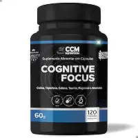 Cognitive Focus 120 Cápsulas Memória e Concentração Multivitaminico Foco Clareza Mental com Cafeina Magnesio Triptofano Taurina Colina