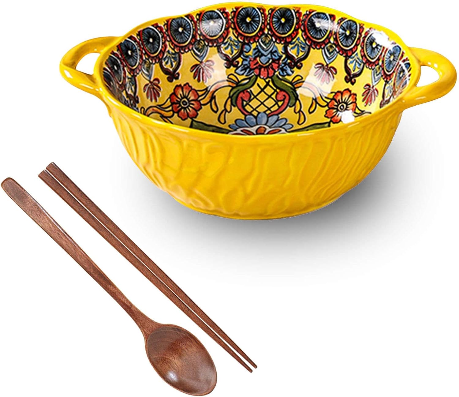 Tbkoly Soup Bowls with Handles Noodle Ramen Curry Bowl
