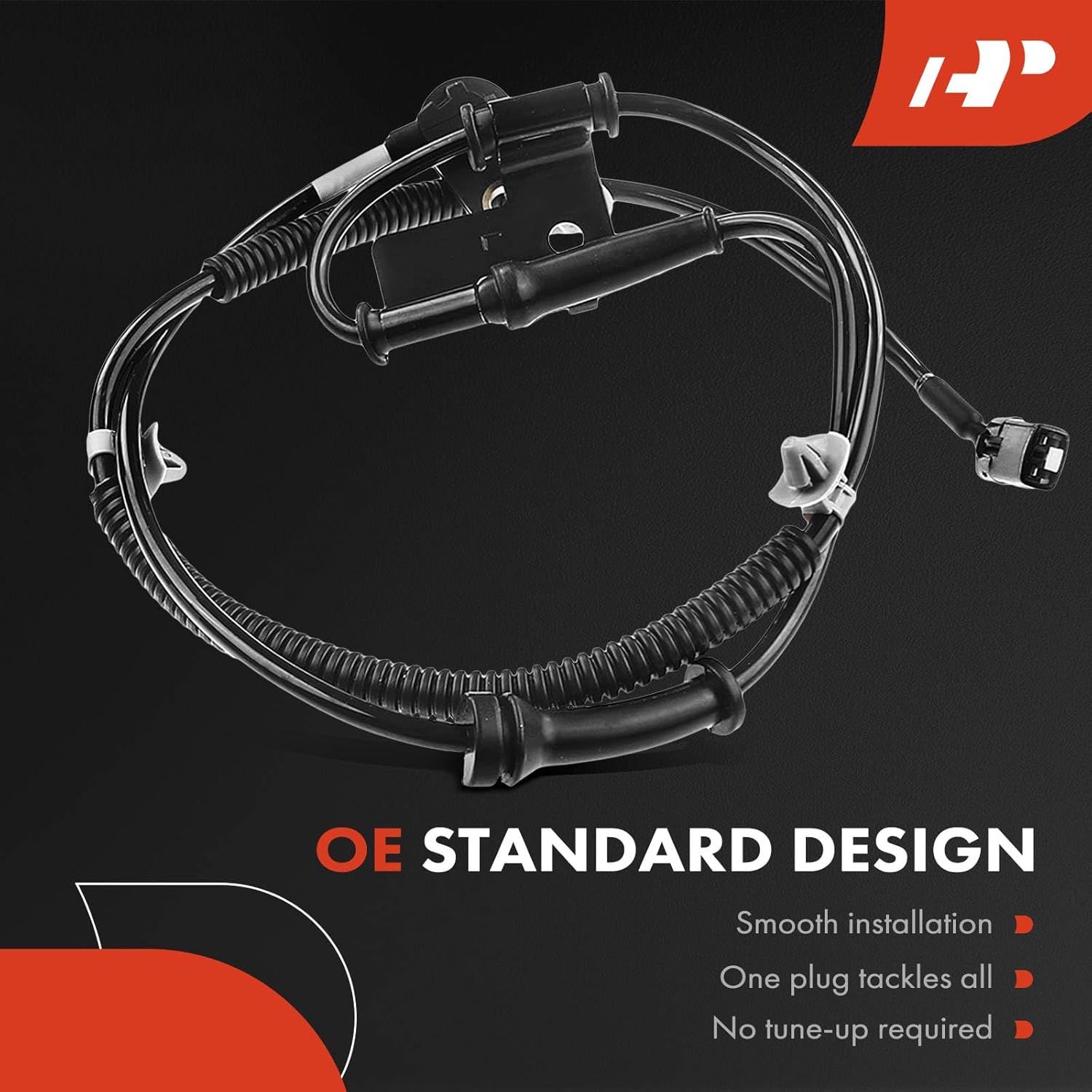 A-Premium ABS Wheel Speed Sensor Compatible with Hyundai Models - Veracruz 2007 2008 2009 2010 2011 2012, 3.8L - Front Driver and Passenger Side, 2-PC Set, Replace# 95670-3J000, 95671-3J000