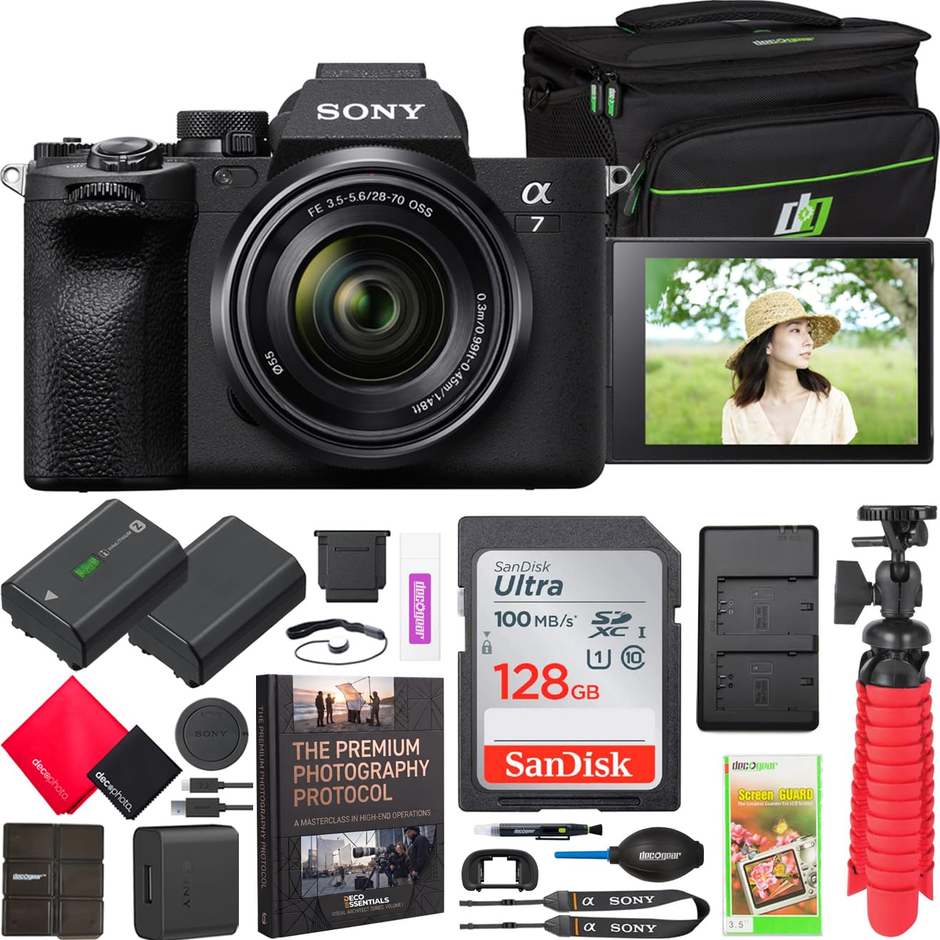 a7 IV Mirrorless Full Frame Camera Body w/ 28-70mm F3.5-5.6 Lens Kit ILCE-7M4K/B Official…