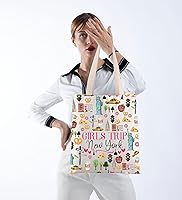 Vista 6 de POFULL Nueva York Vacaciones Regalo Viaje Nueva York Cremallera bolsa Viaje Cosméticos Bolsa, Bolso tote de viaje para niñas Nueva York