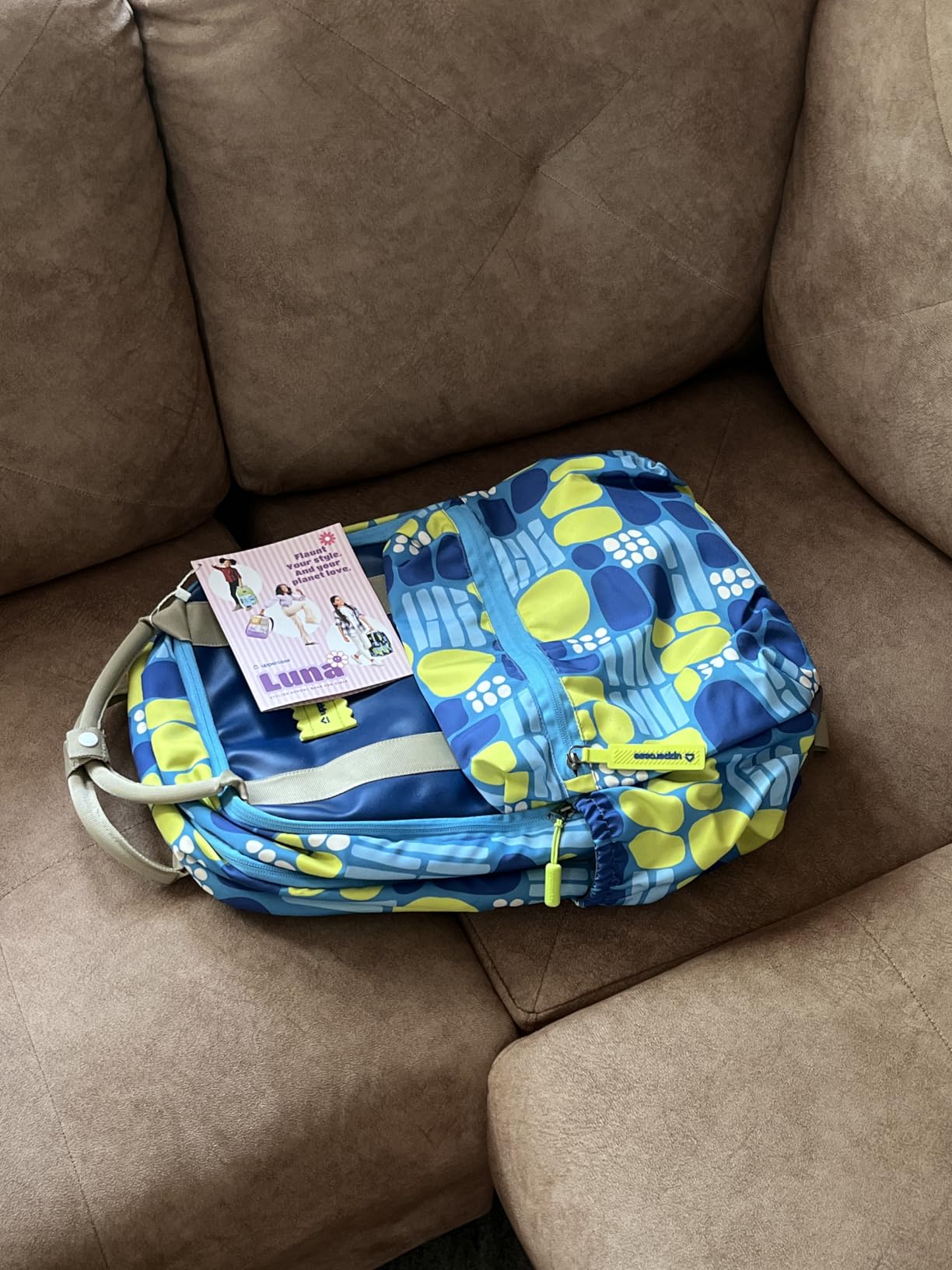 Luna 2024 Lime Backpack Primary School Bag