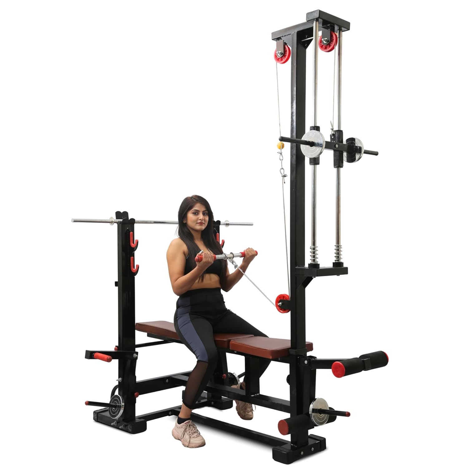 NOVIAN FITNESS Home Gym Bench Titan X Pro – 20-in-1 Multifunction Workout Bench with LAT Pulldown System, J-Hook & Full Bo... - Review, Price and Buying Guide