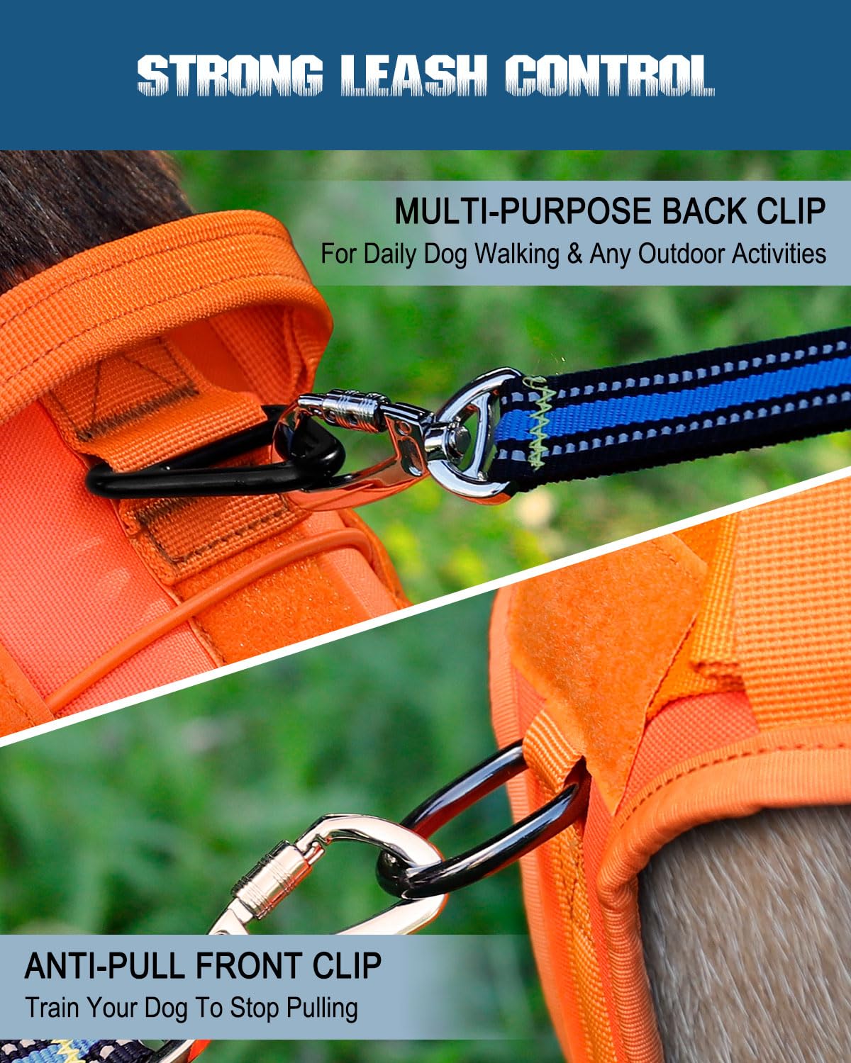 PETNANNY Arnés táctico para perros de servicio, chaleco de apoyo emocional para perros medianos y grandes, chaleco para perro de la ESA sin tirones con gancho y bucle, chaleco Molle de trabajo para
