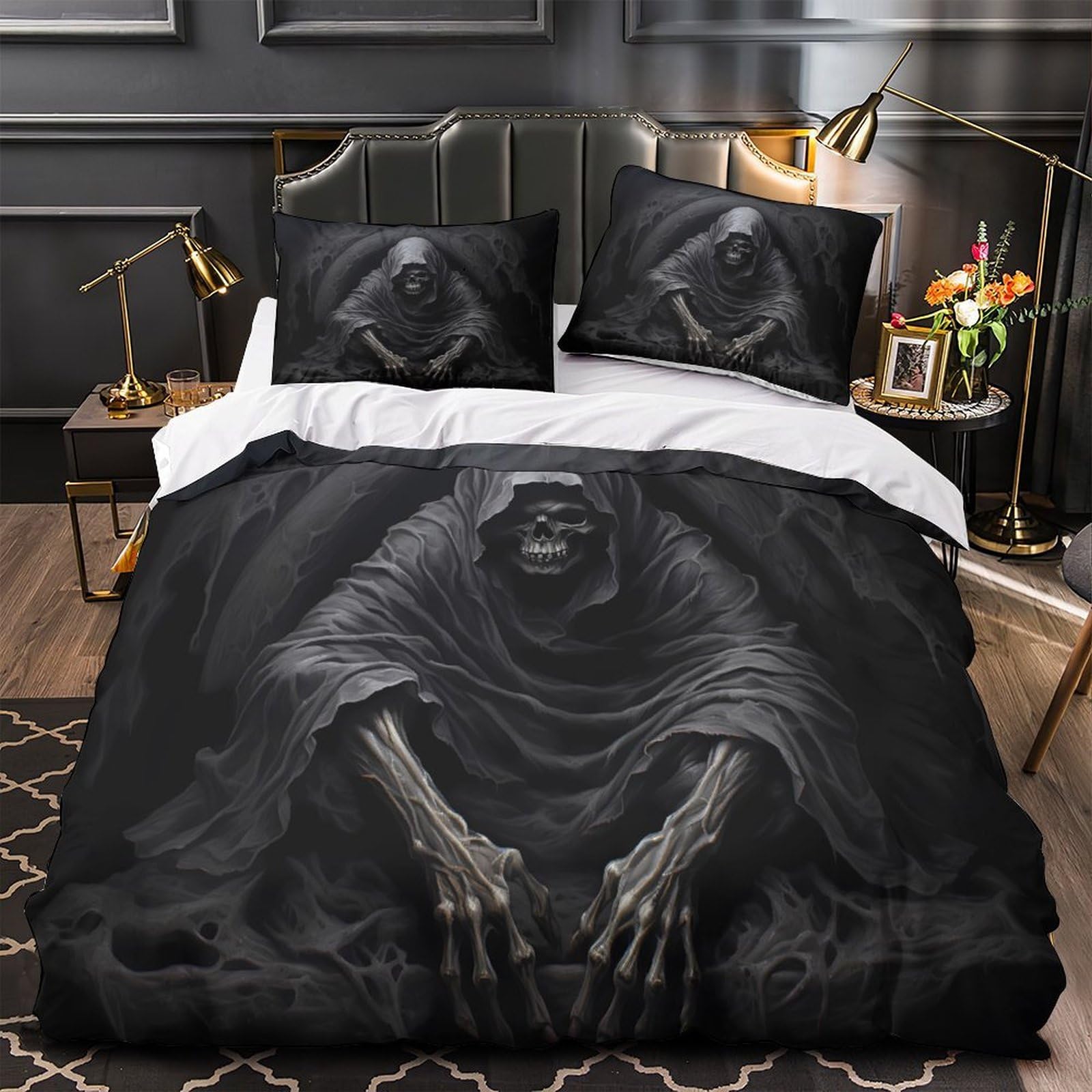 Housse de couette Faucheuse 3D lit gamer pour décorer une chambre ado