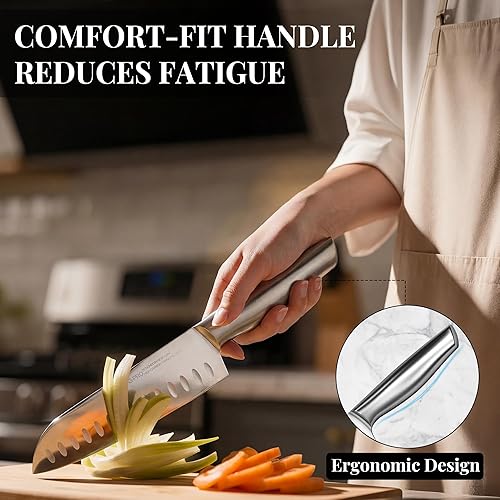 Miniatura 3 de Knife Set, 14 Pcs Premium Japanese High Carbon Stainless Steel Kitchen Knife Set, Razor Sharp Knife Block Set with Built-in Sharpener, Quality