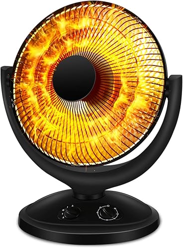 Antarctic Star Calentador de espacio, calentador portátil, calentador eléctrico de cerámica pequeño, para uso en interiores, calentador radiante