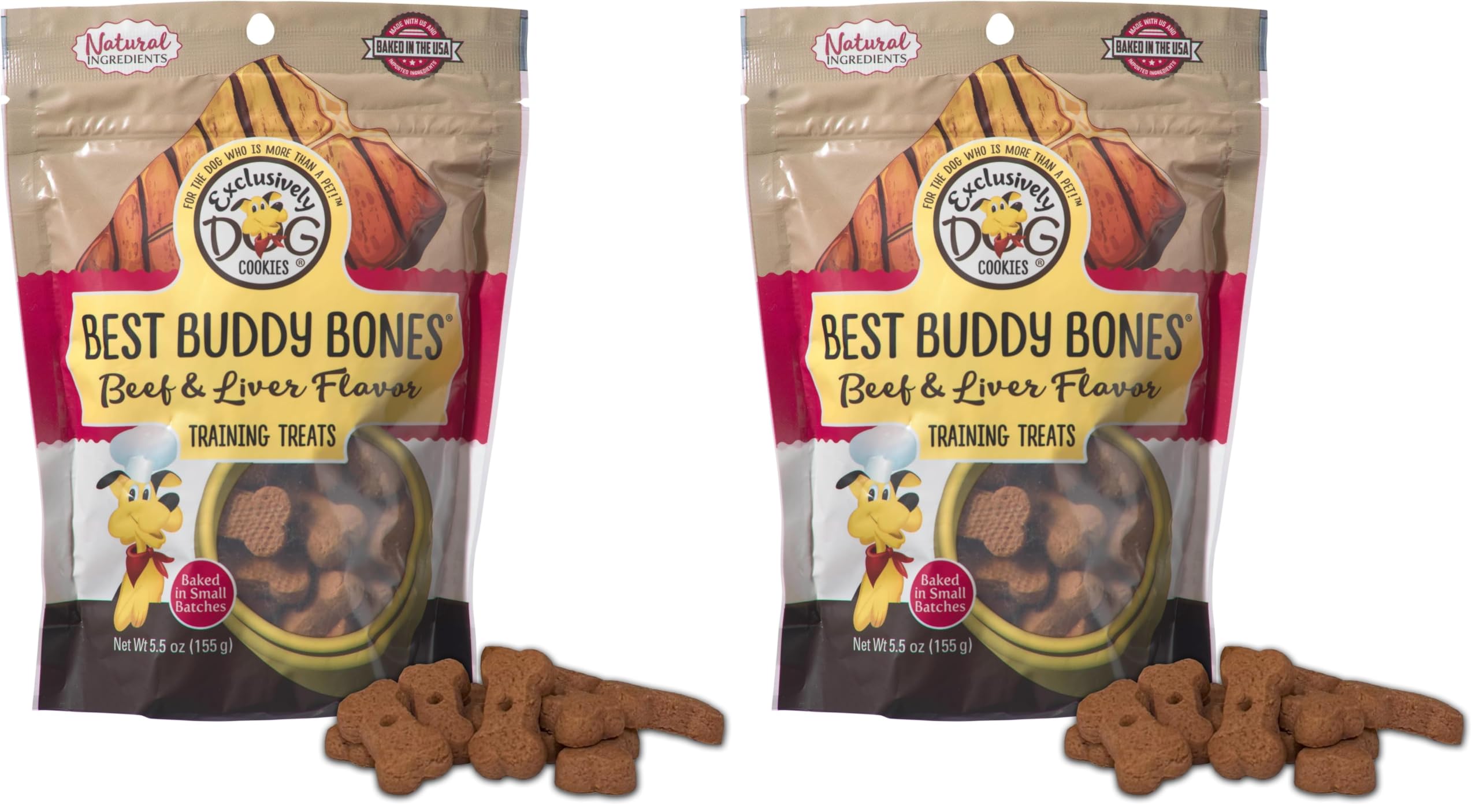 Amazon.com : Exclusively Dog Best Buddy Bones Training Treats for
