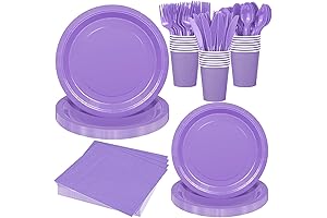Premium Lavender Party Supplies for Wedding & Picnic