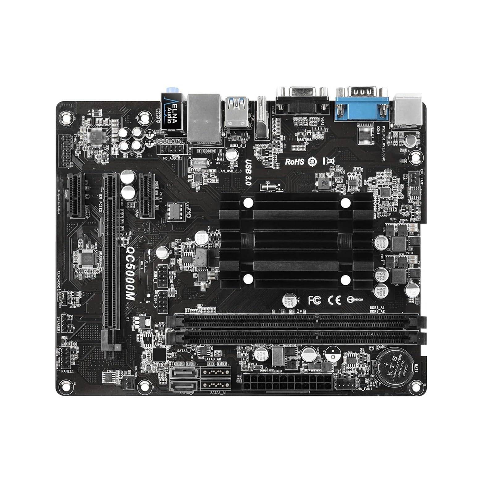 Placa Base Placa Base Fit For ASRock QC5000M con gráficos Radeon HD 8330 Integrados, APU FT3 Kabini A4-5050/5000 de Cuatro núcleos, DDR3, 32 GB, M-ATX
