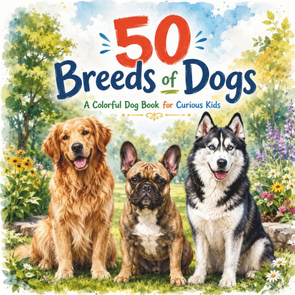 50 Breeds of Dogs: A Colorful Dog Book for Curious Kids (The 50 Things Kids Should Know Series)
