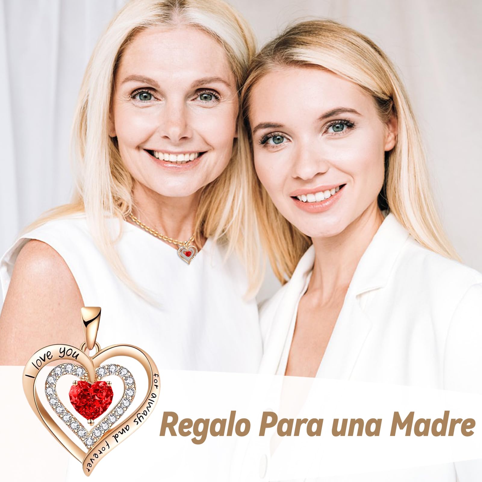 Caja de Rosas Rojas Conservadas, Regalos de Amor para Forever Roses, San Valentín, Regalo Mujer per Navidad,Día de La Madre, Aniversario