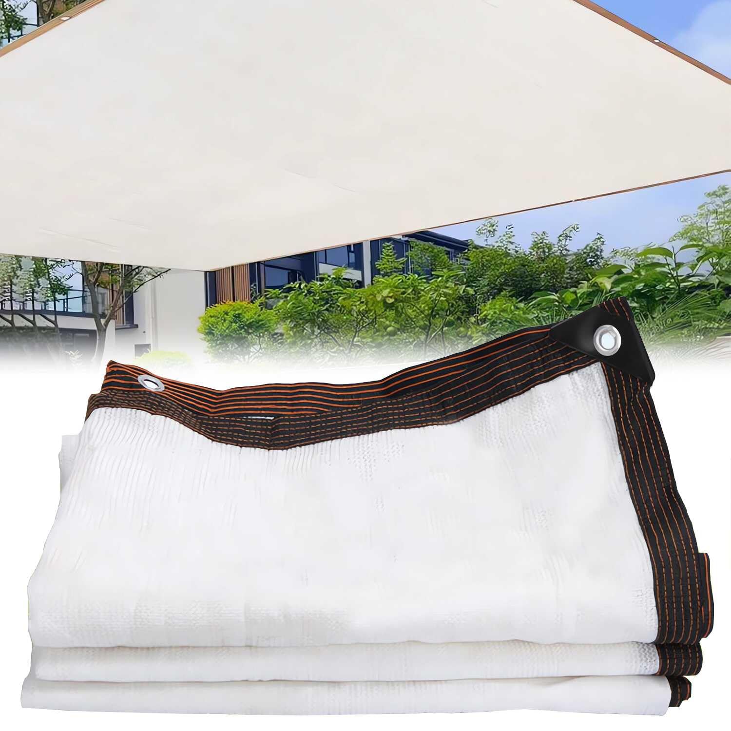 Shade Cloth 80% Sunblock Mesh Net with Eyelets Outdoor Garden,Shading Net