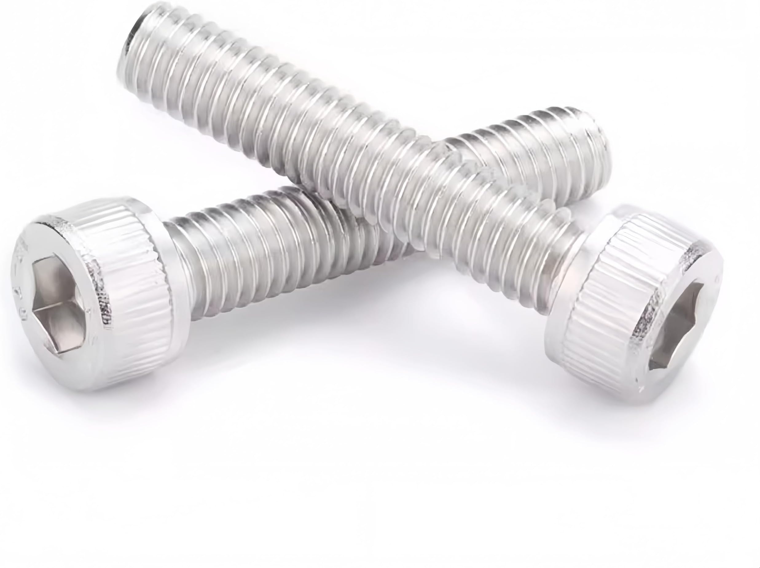 M3 x 10mm Socket Head Cap Screws, Allen Socket Drive, Full Thread, 304 Stainless Steel, 150Pcs