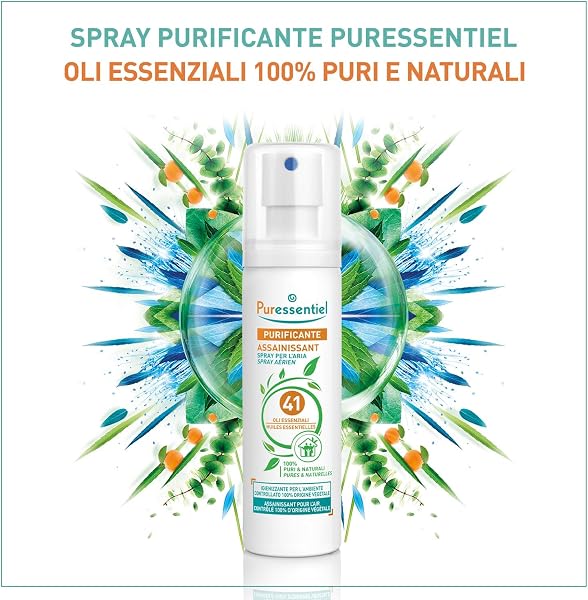 Puressentiel Air Purifying Spray with 41 Essential Oils, 100% Pure and Natural, Purifies, Treats and Sanitizes Fabrics, 0% Pr - 1