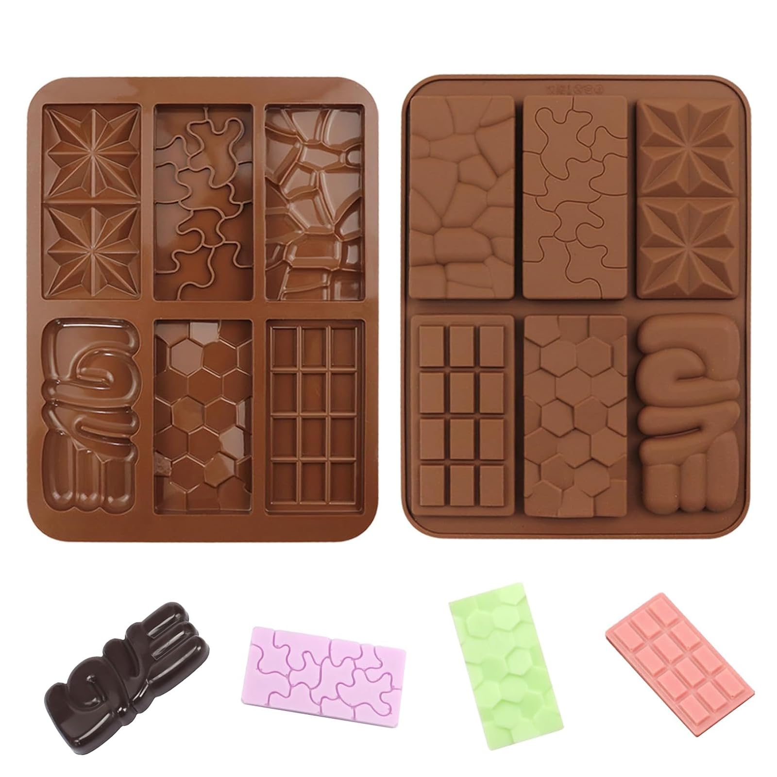 Diaxilu Stapo in silicone per cioccolato, 6 pannelli, per cioccolatini
