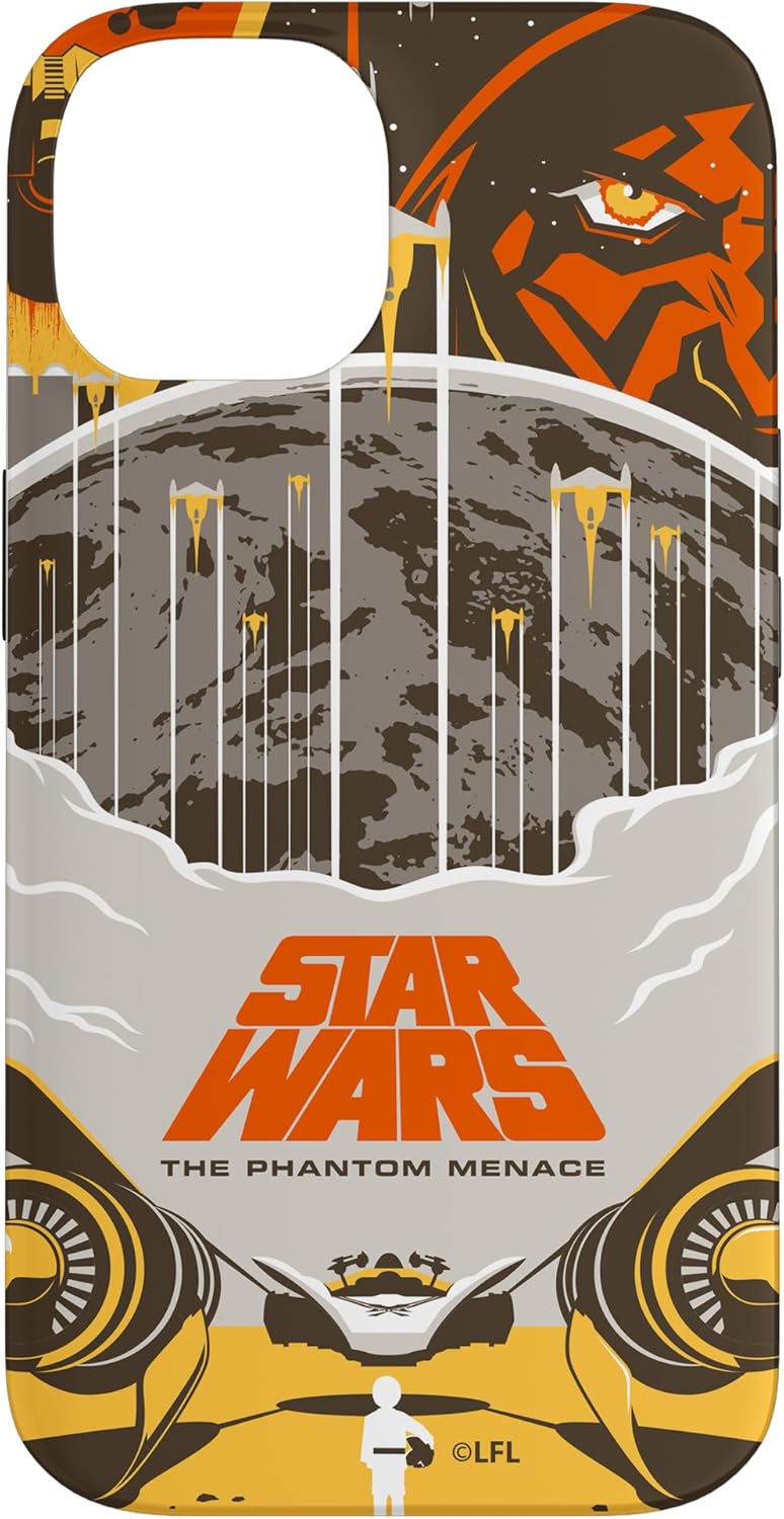 Star Wars The Phantom Menace Illustrated Movie Poster Case for iPhone 16 Plus