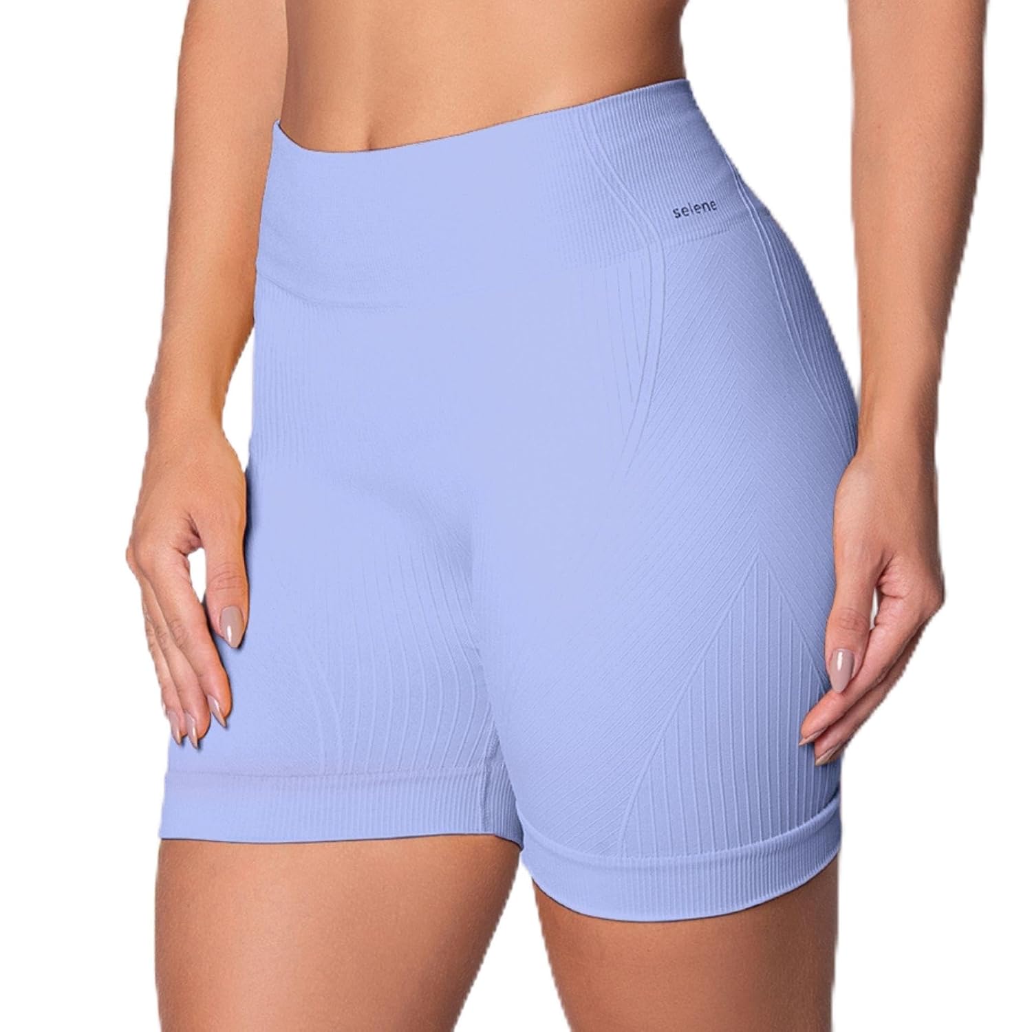 Short Academia Feminino Zero Transparência Sem Costura Poliamida Selene Adulto