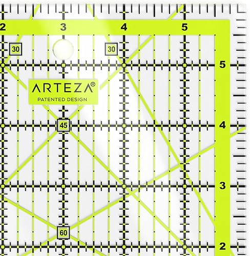 Miniatura 25 de Regla de acrílico Arteza, líneas de dos colores (4.5 x 4.5 pulgadas, 6 x 6 pulgadas, 9.5 x 9.5 pulgadas, 12.5 x pulgadas, juego de 4 unidades)