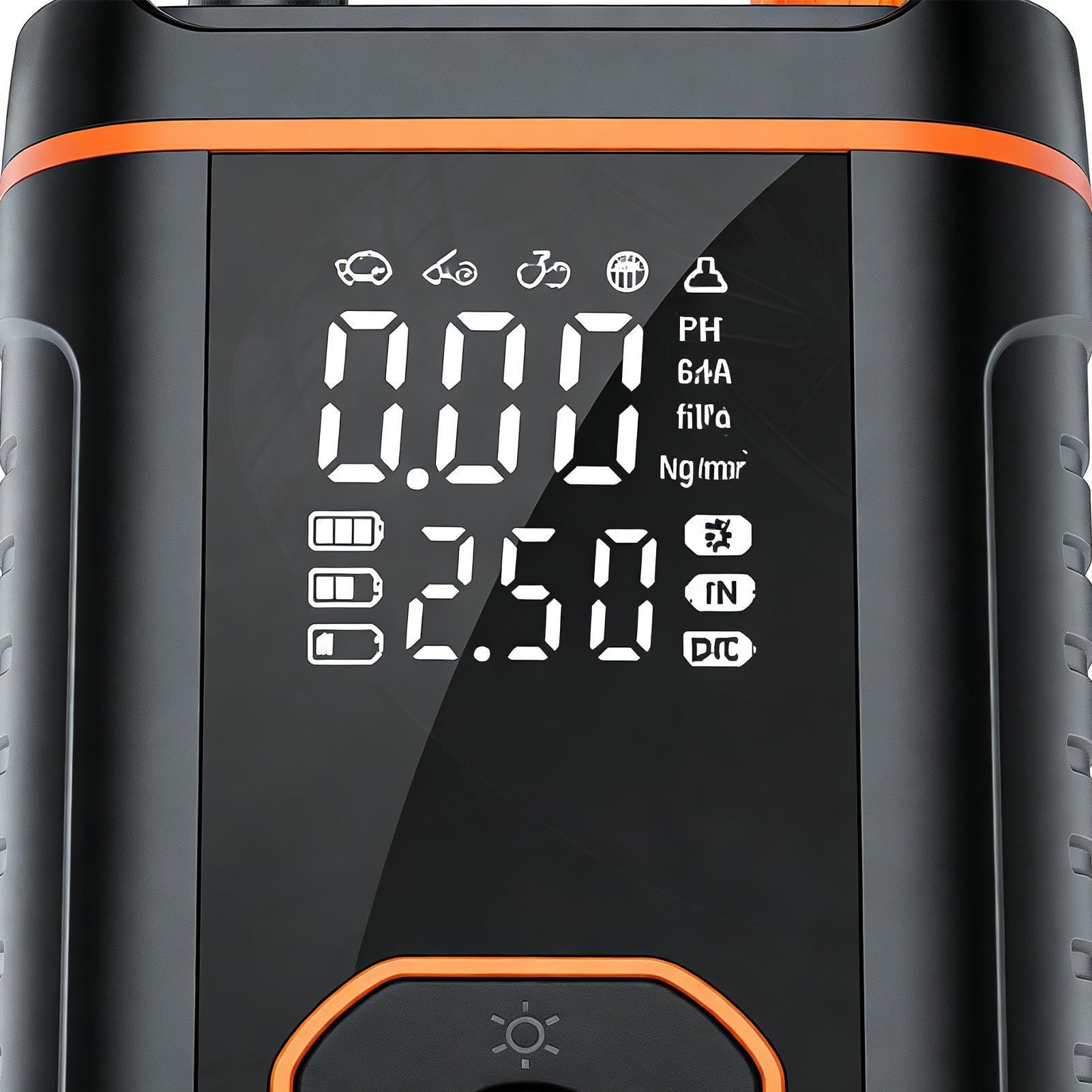 Gonfiapenne Portatile per Pneumatici Per Motociclette Con Batteria Ad Alta | Gonfiatore Di Pneumatici Portatile per Pneumatici di Moto Bici Palloni