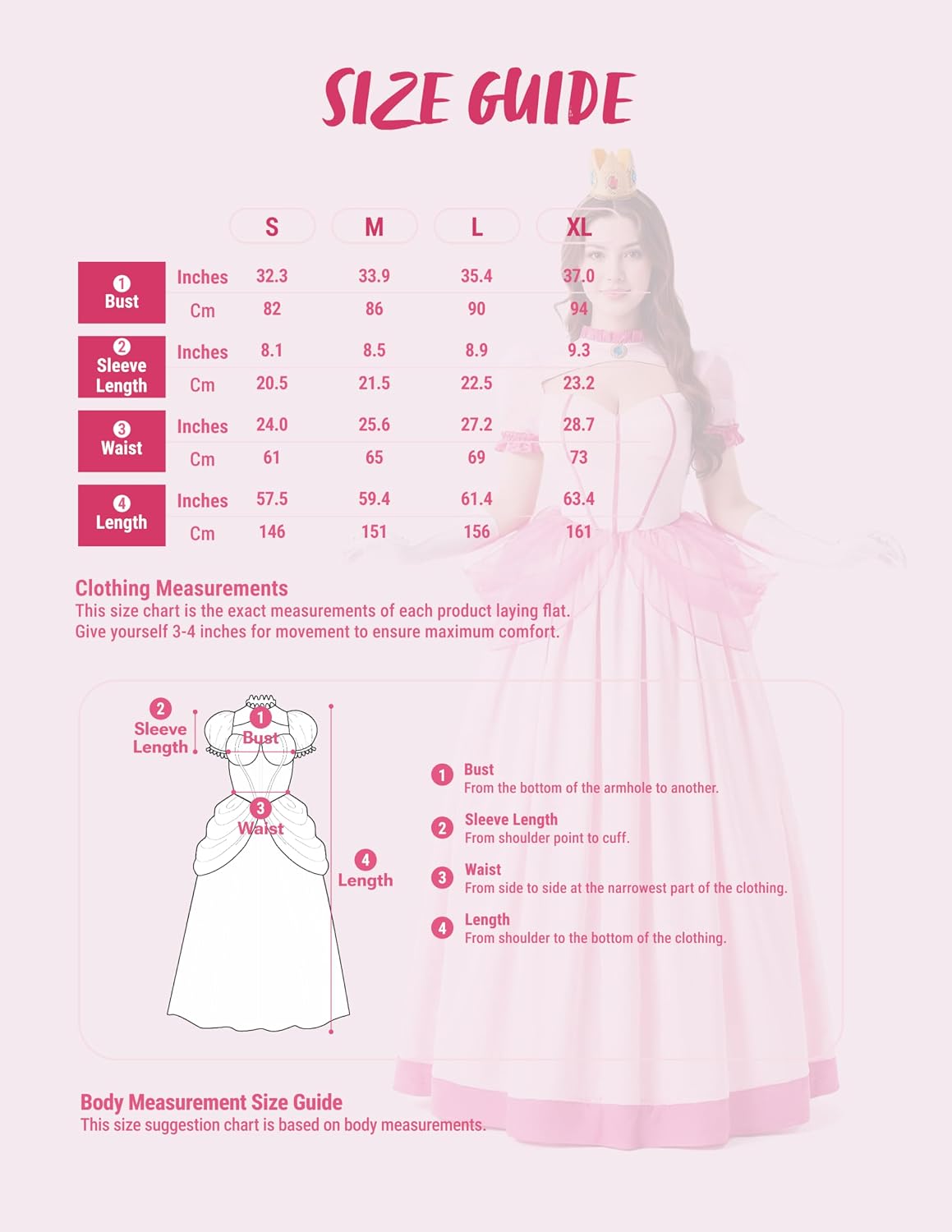 Spooktacular Creations Pink Princess Costume Women, Halloween Fairy Princess Dress Adult Fancy Crown Gloves for Cosplay Party