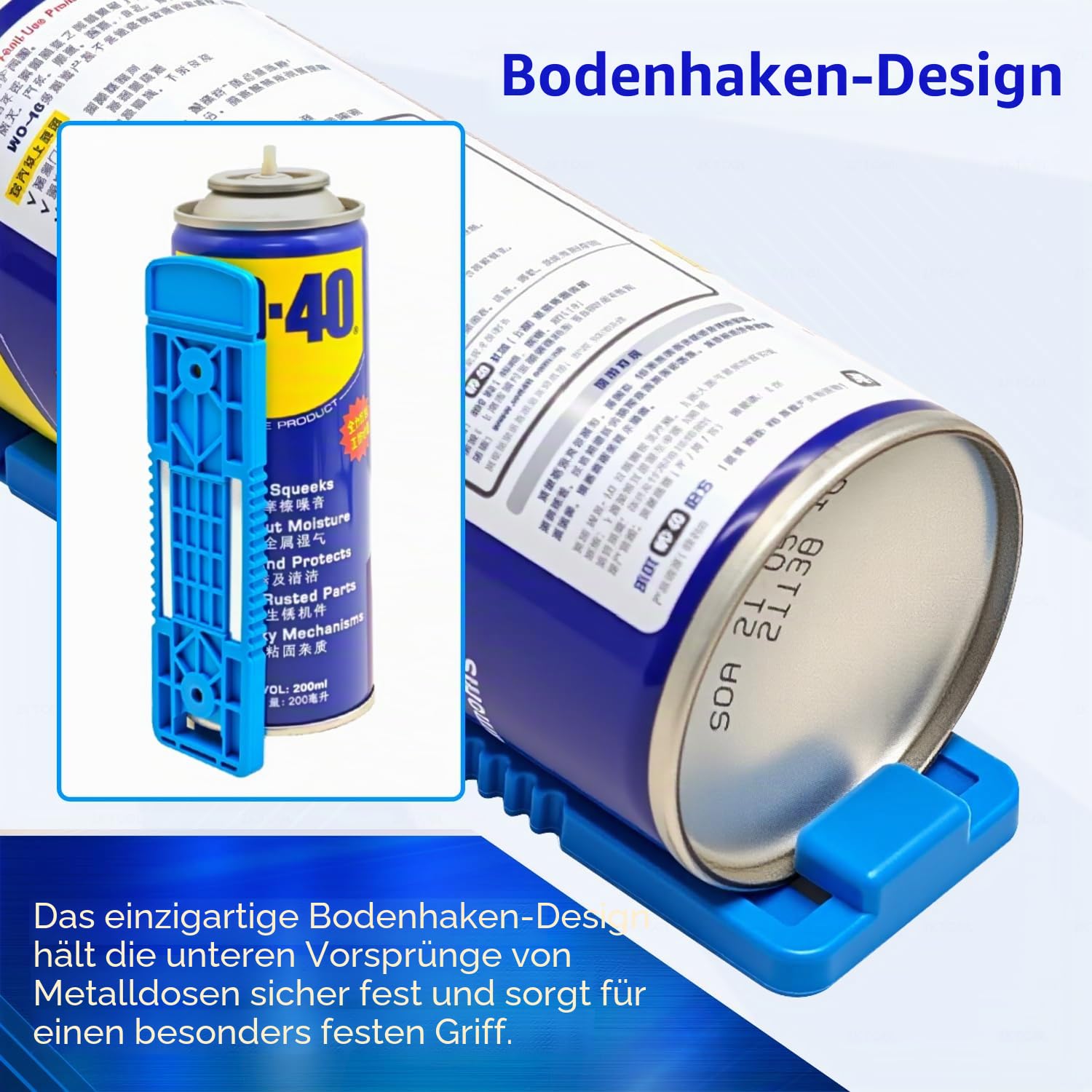 ZKTOOL 4 Stück Magnetischer Aerosoldosenhalter, Zum Aufhängen verschiedener Metallflaschen und Dosen, Werkzeugkasten-Flaschenhalter, Sprühdosen-Wandhalterung, Organizer, Farbdosen-Flaschenregal