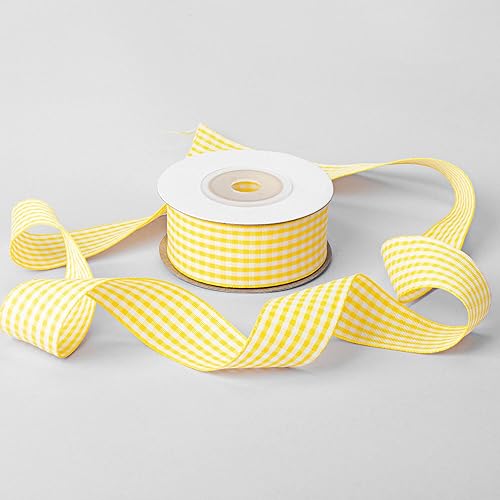 Miniatura 4 de SOFIRE Cinta a cuadros de guingán de 10 yardas para envolver regalos de 1 pulgada de ancho (azul)