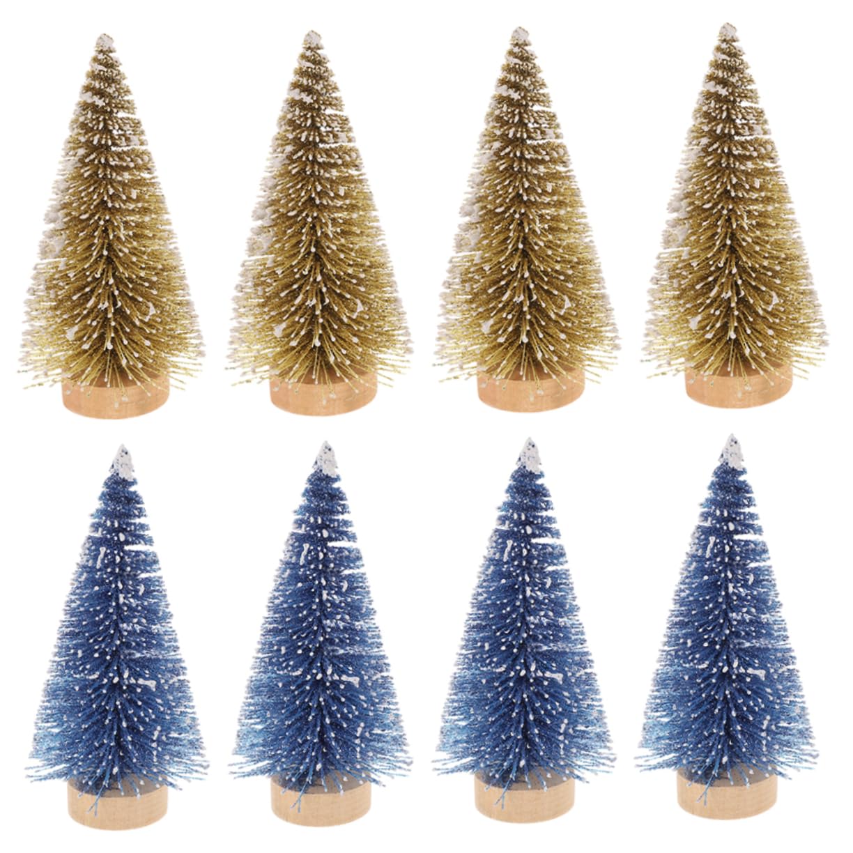 Cabilock 3 Sätze Mini Weihnachtsbaum Weihnachtsdekoration Baum Weihnachtsbaum Mit Licht Weihnachtsbaum Tischdekoration Desktop Weihnachtsbaum Weihnachtstischdekoration 8 Stück * 3