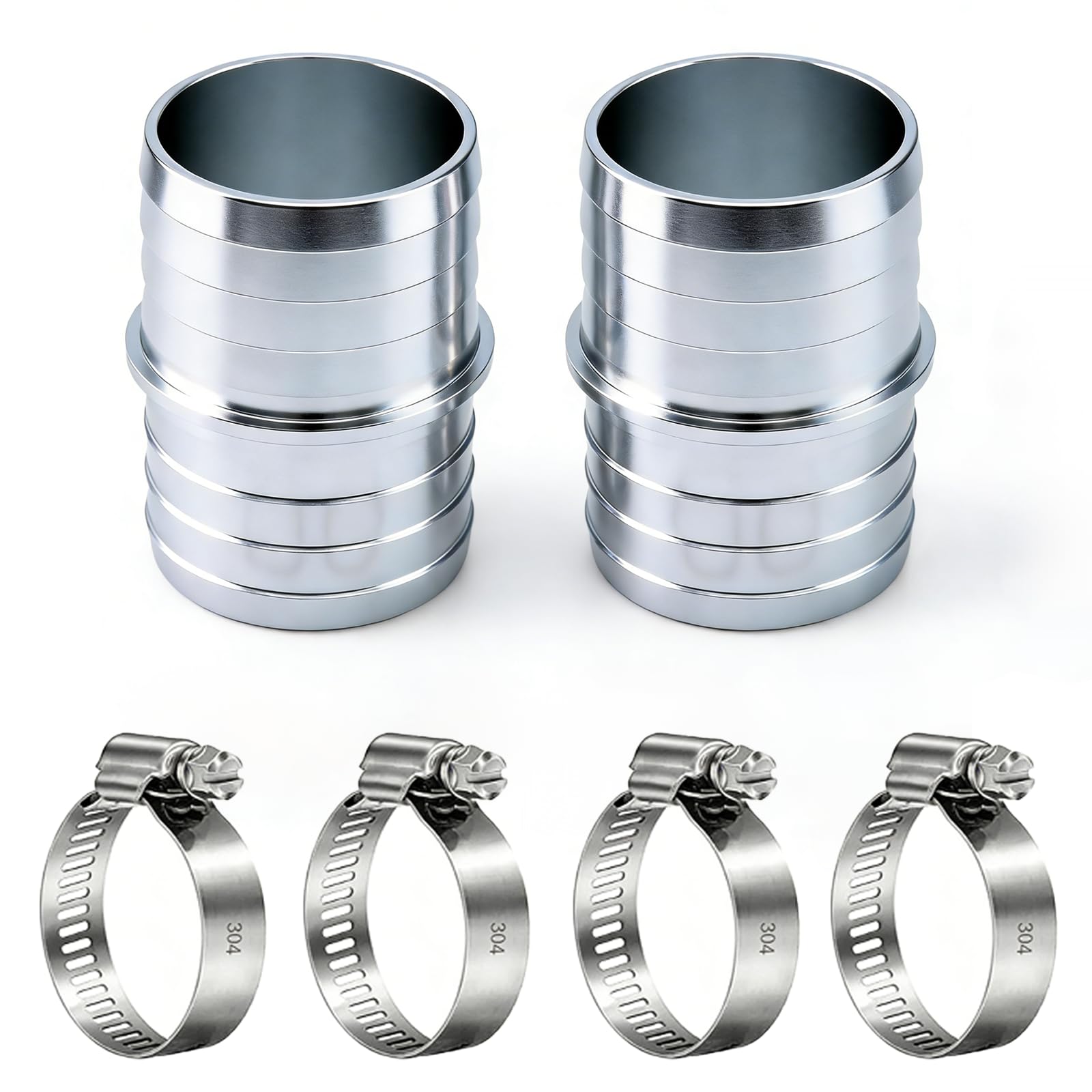 Photo 1 of 1-1/2" Hose Barb Coupler 2-Pack