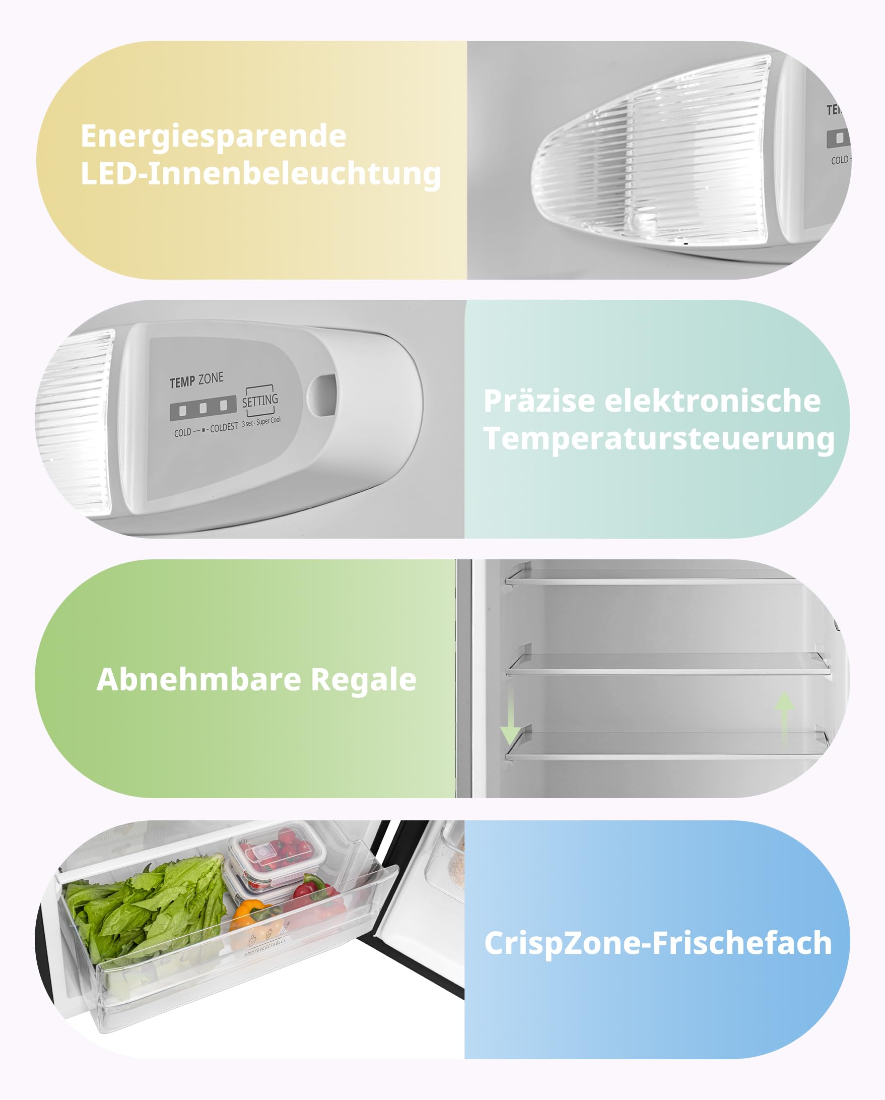Comfee' Kühlschrank mit Gefrierfach – Bild 5