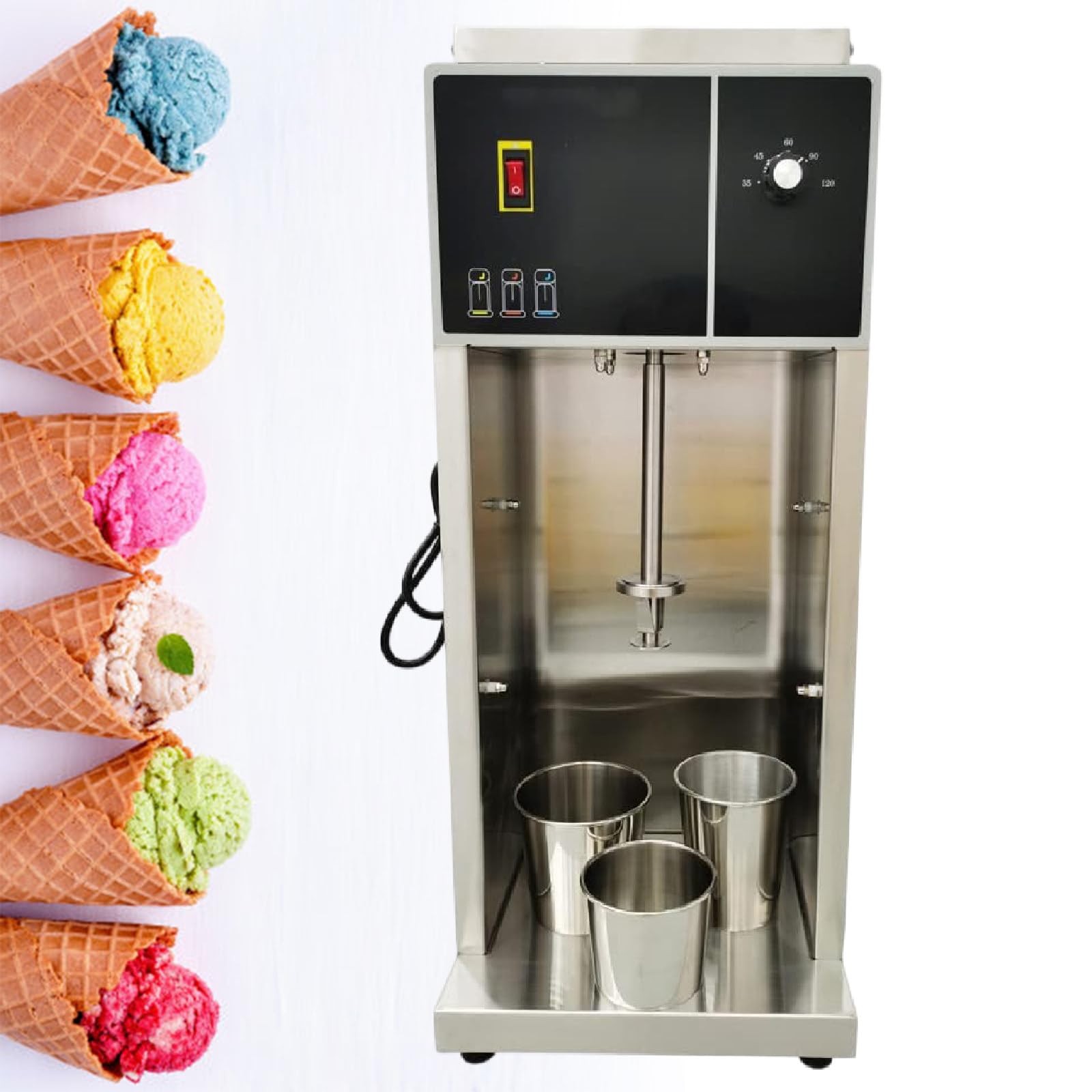 3200r min Countertop Yogurt Blending Machine Yogurt Blending Machine with Three Different Sized Cup Sleeves 220V