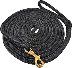 harayaa Corda para Cavalo, Linha de Estocada Dupla Trançada, Fixação Rápida para Cabresto, Desempenho Equino para Ovelhas, Gado e Cavalos