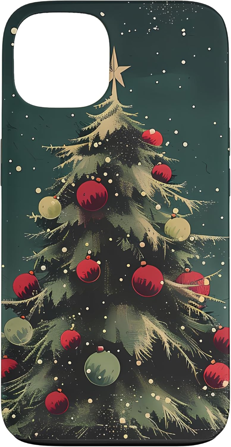 Christmas Retro Vintage Ornaments Classic Design Case for iPhone 15