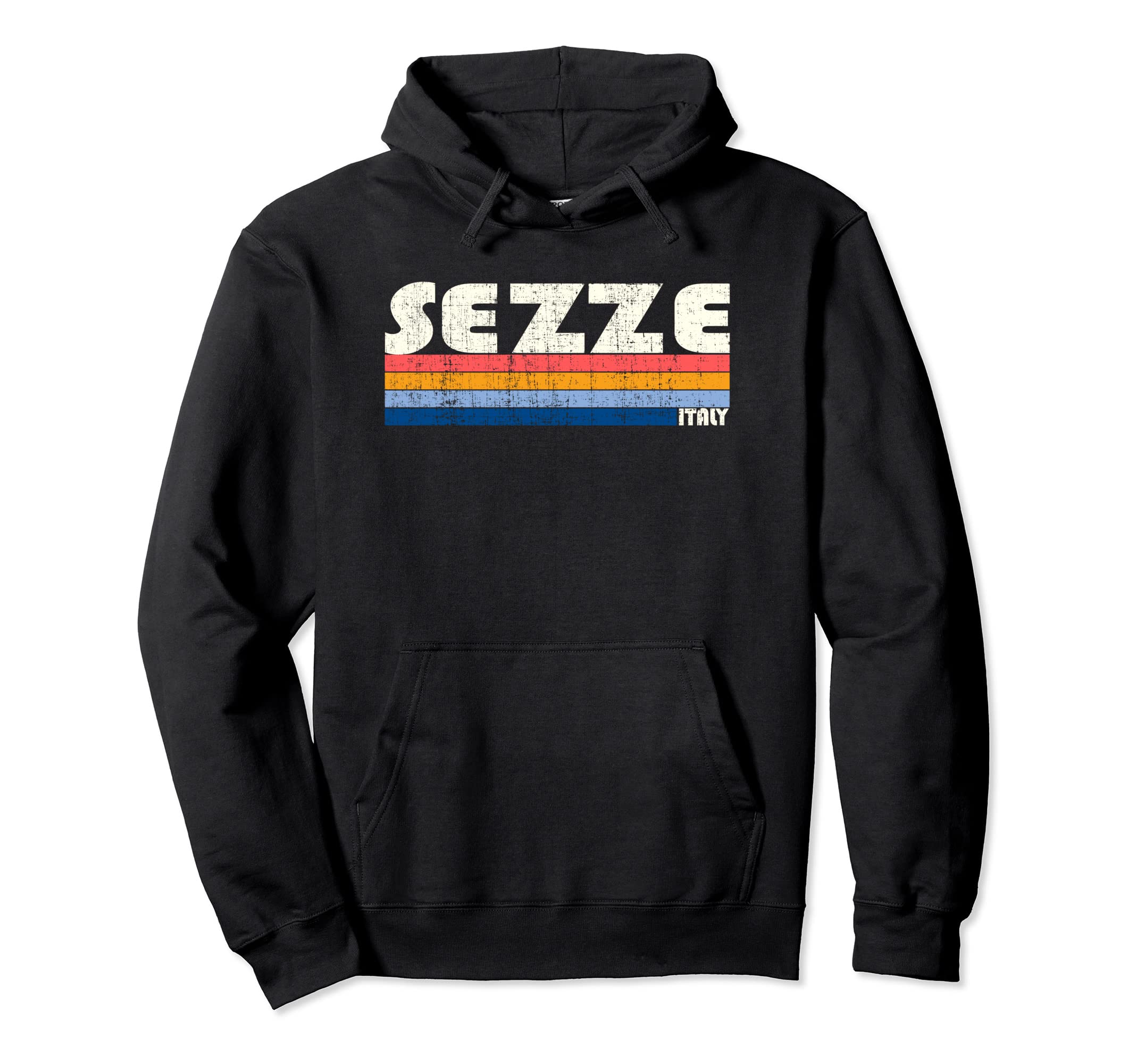 Retro Vintage 70s 80s Style Sezze, Italy Pullover Hoodie