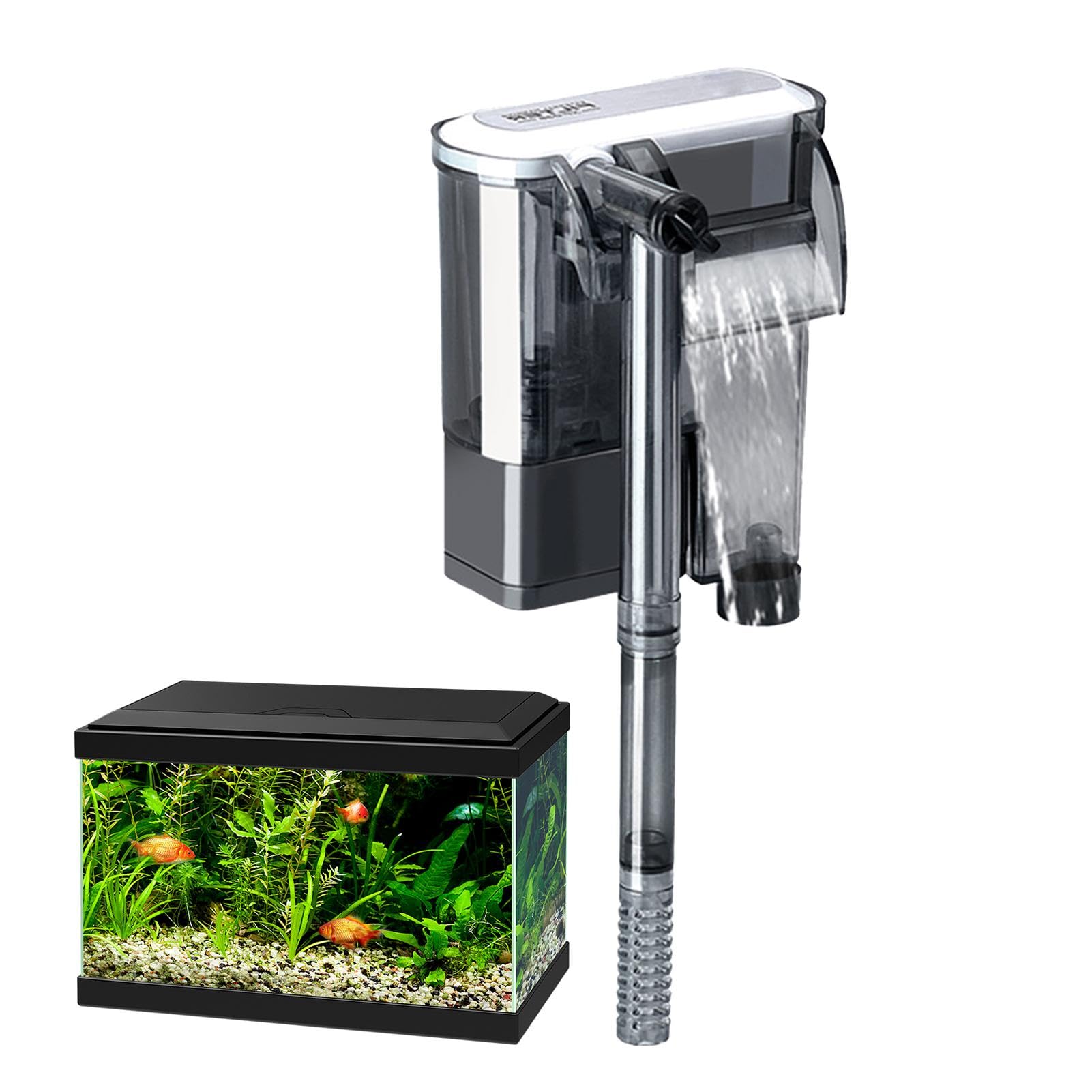 Amazon | Seechio 水族館フィルターポンプ、水槽用フィルター