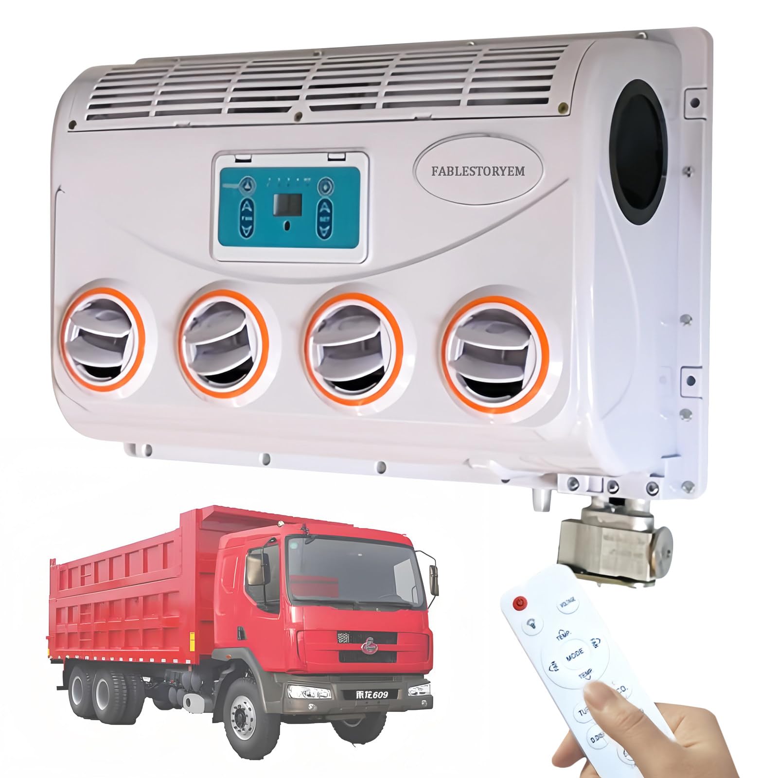 12V/24V DC Recreational Vehicle Air Conditioner for Trucks, Buses, Excavators, Agricultural, Autom,24V