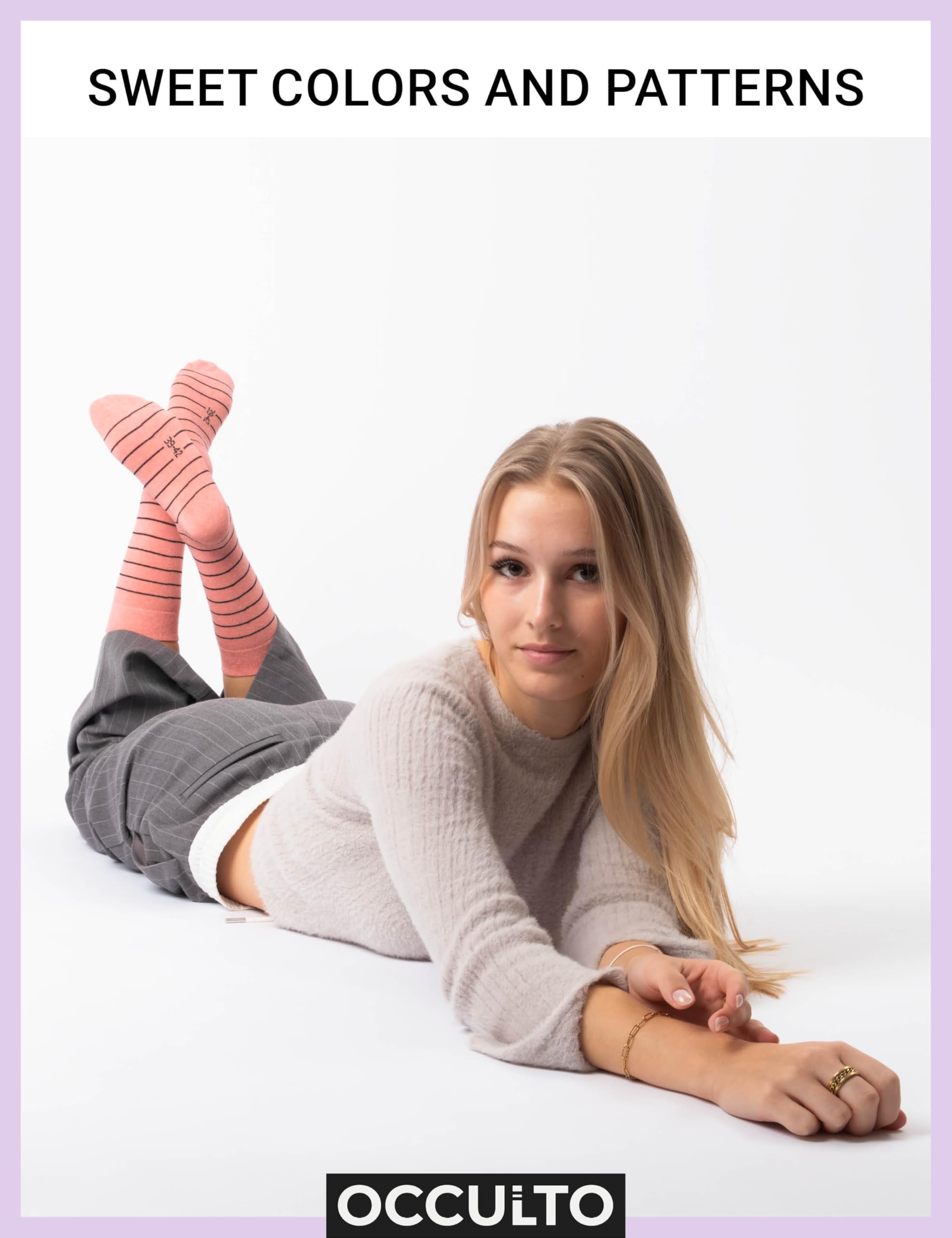 Occulto wzorzyste skarpetki damski 10 pack (model: Lotte)