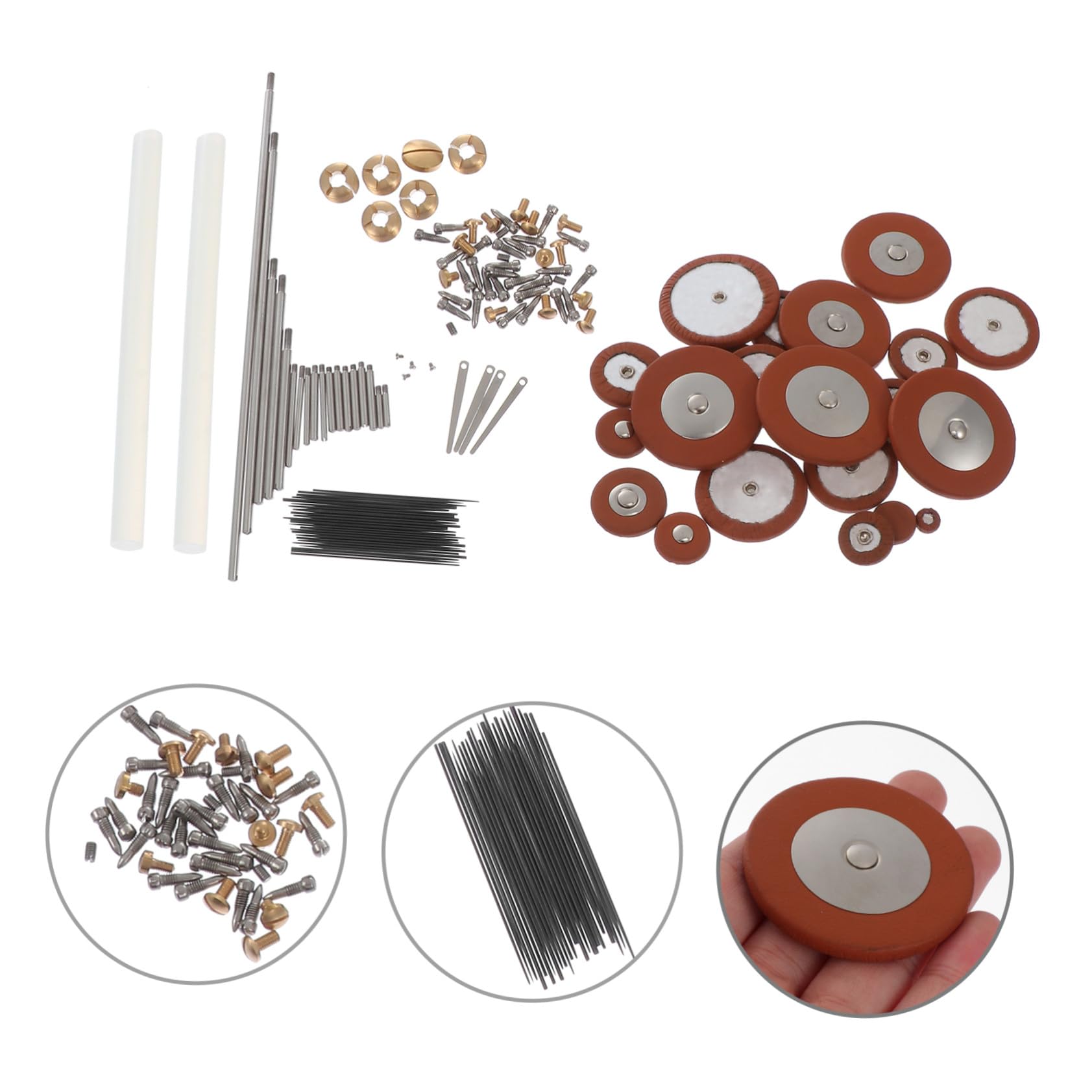 Kit di Riparazione per Sax Contralto Viti e Molle in Materiale Sintetico, Set Professionale per Manutenzione e Sostituzione Parti Danneggiate, per Musicisti e Colore Casuale