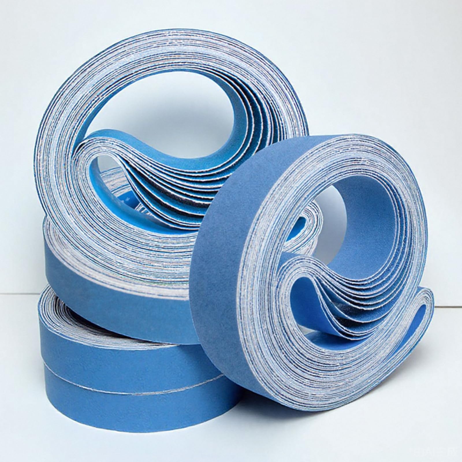 FEIHU 12 pezz Nastro abrasivo in metallo 50 x 1500 mm. ogni 2 pezzi di grana (60, 80, 100, 120, 240, 320) per levigatrici a nastro nastri abrasivi, affilatura, rimozione della ruggine