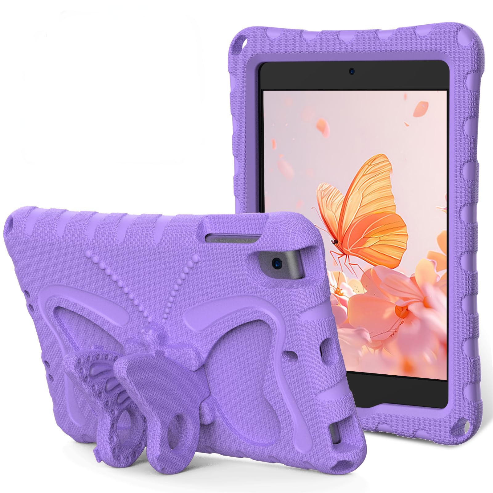 IIASAA Case for iPad mini 5/4/3/2/1 (7.9-Inch), Heavy Duty Shockproof Protective Cover with Butterfly Stand for iPad mini 5th/4th/3th/2rd /1st 7.9 "-