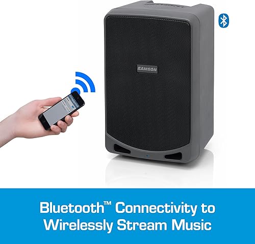Miniatura 6 de Samson Expedition XP106w - bocina inalámbrica Bluetooth con amplificador de potencia con batería recargable