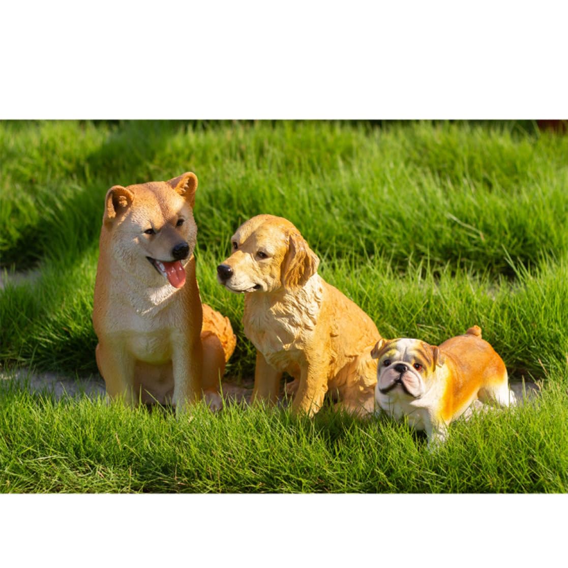 Amazon.co.jp: JAnjiaLxY 置き物 犬像 ワンちゃん 田園風 インテリア