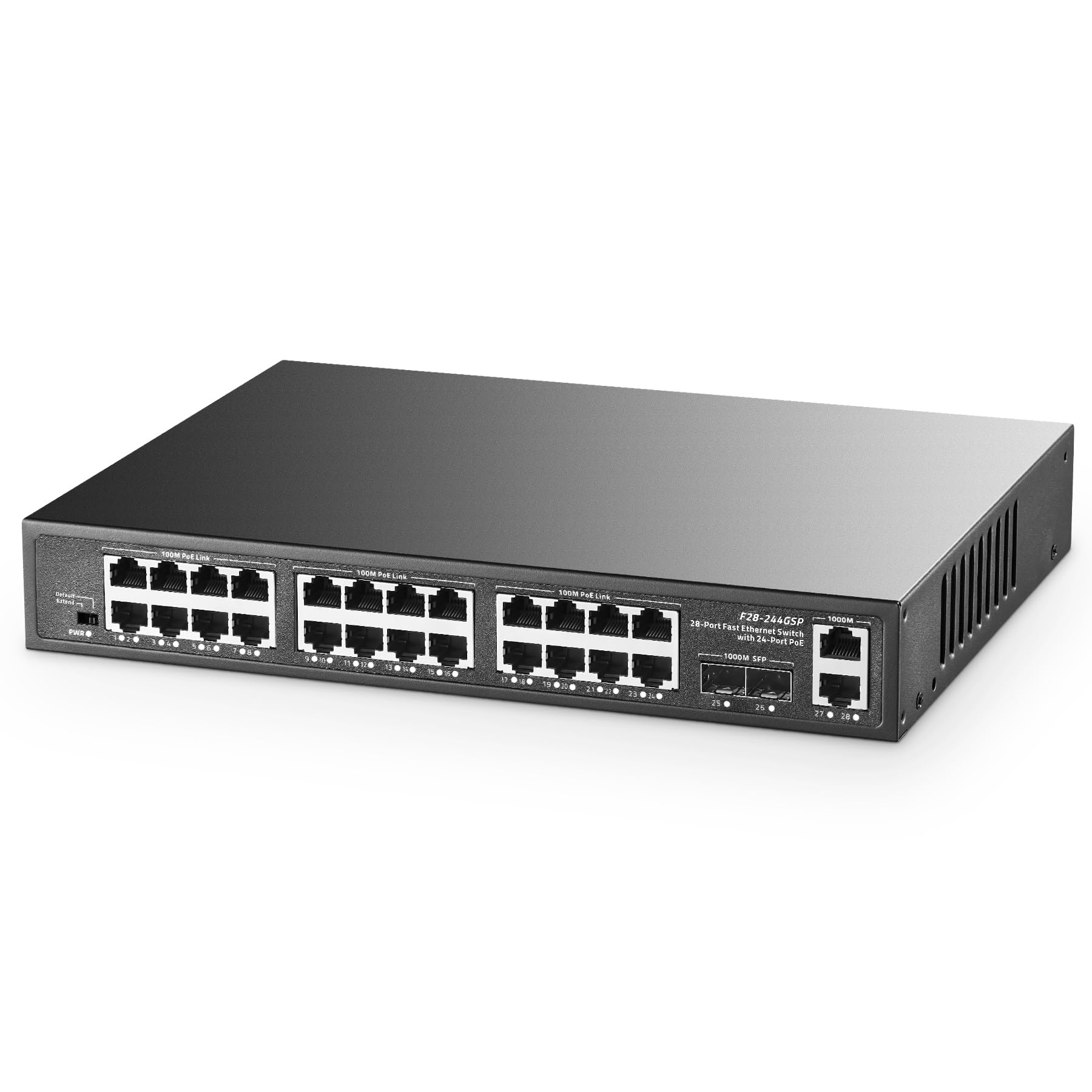Amazon.com: 28 Port POE Switch, 24 POE+ 100Mbps, 2 Gigabit Uplink
