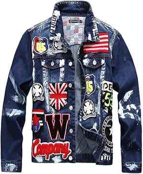 *p(R)ojectR® Asterisk Patch Denim Jacket Amazon.com: Cryphart Personalized Patch Denim Jacket with
